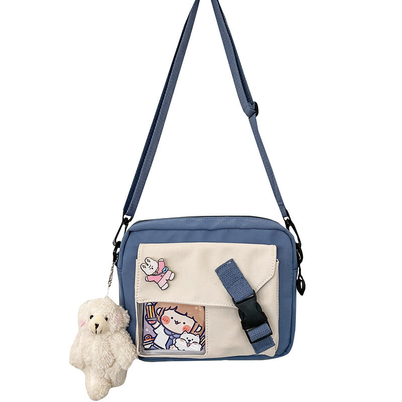 Cute Cartoon Girl Student Transparent Bag