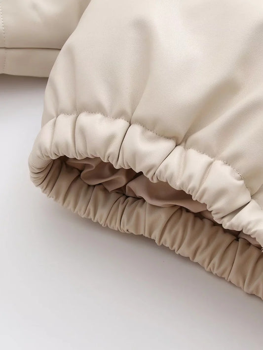 Hooded Zipper Warm Short Padded Coat