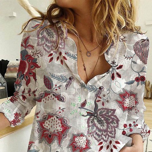 Fashion Single-breasted Long Sleeve Shirt