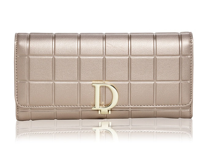 Brand Plaid Coin Purse High Quality Female Long Clutch