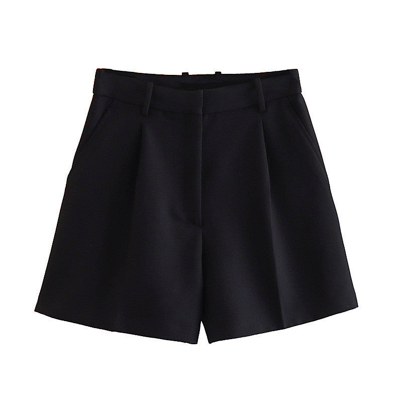 Women's Fashionable All-match High Waist Casual Suit Shorts