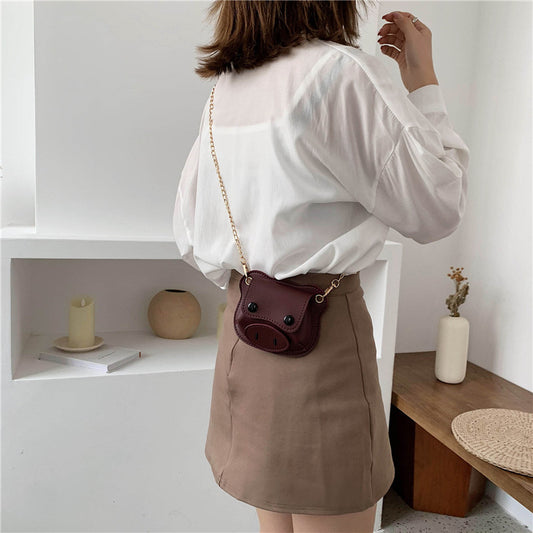 Crossbody Bag Personalized Piggy Chain Shoulder Bag