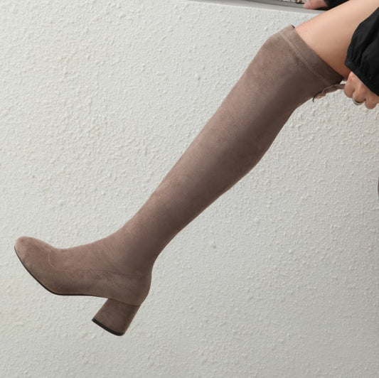 Elastic Short Large Size Thin Single Boots Plus
