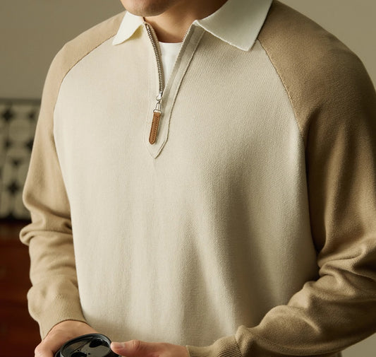 American Casual High Density Half Zipper Sweater