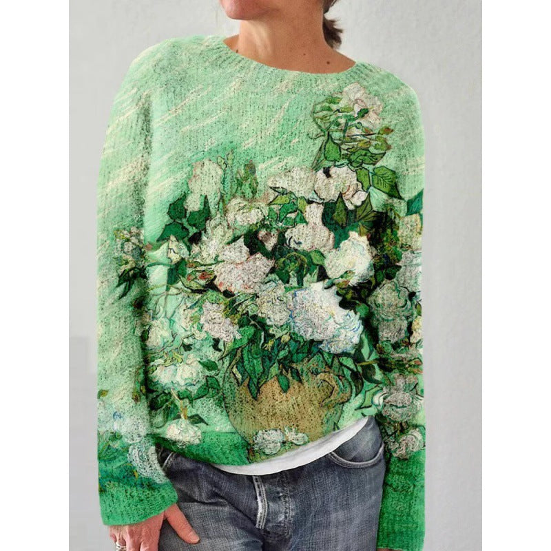 Hoodless Casual Loose-fitting Long-sleeve Top