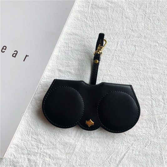 Cute cartoon leather glasses clip