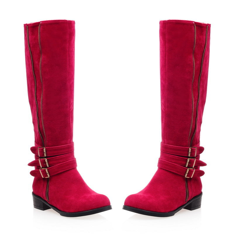 Women's Shoes Tassel Women's Shoes High Heel Thick Heel Fashion High Tube Boots