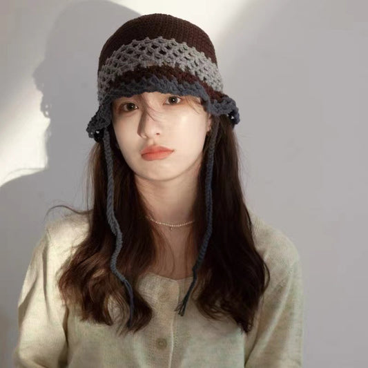 Women's Korean Style Trendy Hollow Concave Fisherman Hat