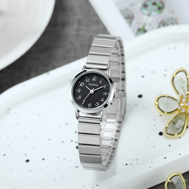Fashion Steel Belt Quartz Women's Watch