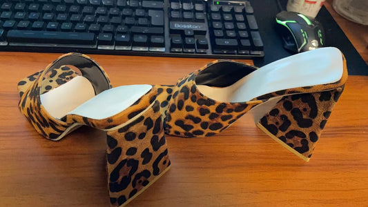European And American Spring Trade Large Size Women's Shoes Triangle Thick