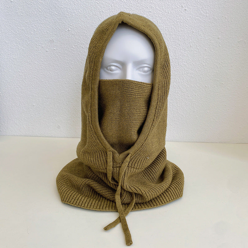 Women's Solid Color Knitted Warm Pullover Cape