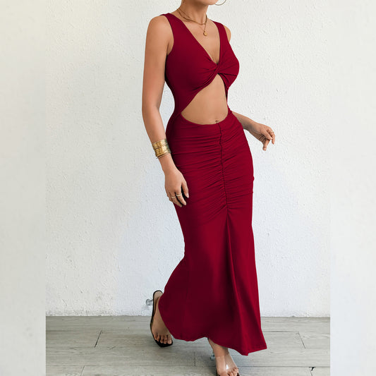 Womens Slim-fit Mermaid-style Bodycon Dress
