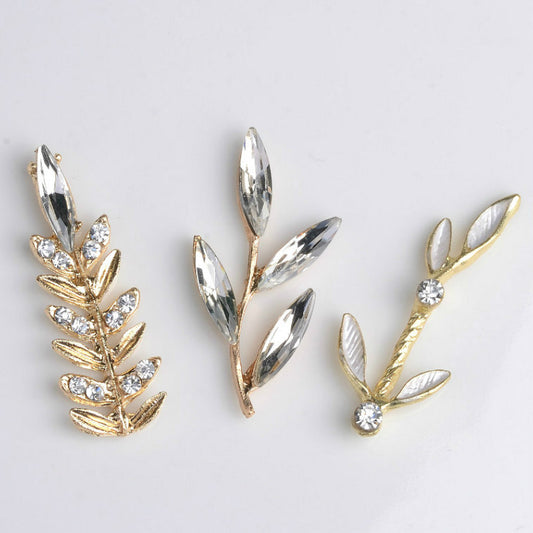 New Alloy Accessories With Drill Tree Branches And Leaves