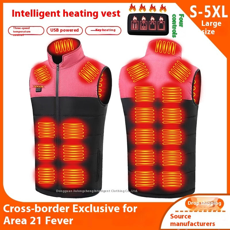 Farvematchende Fire-kontrolzone 21 Selvvarmende Vest V-hals