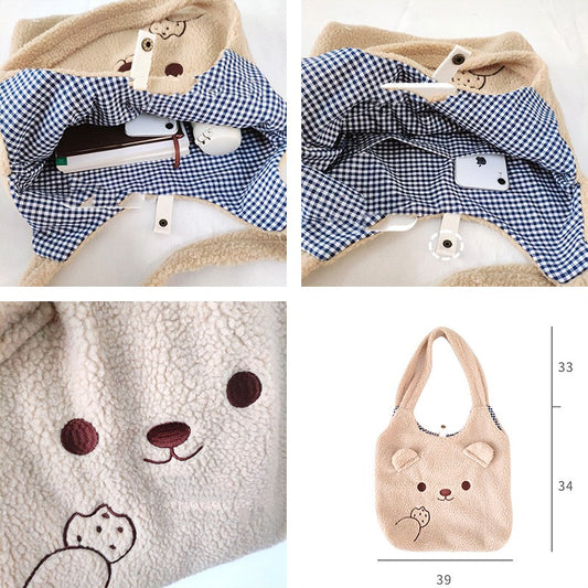 Plush Bag Cute Bear Stereo Ears