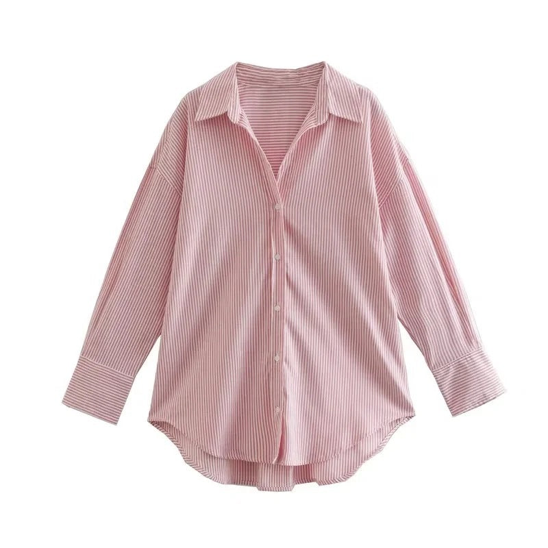 Urban Casual Multi-color Poplin Shirt