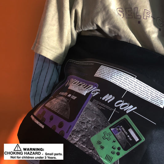 Hip-hop semi-cirkulær diagonal crossbody-taske