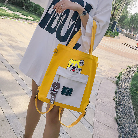Korean Canvas Messenger Handbag Student Shoulders