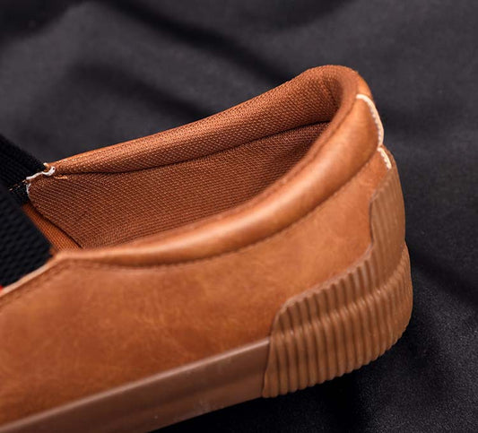 Pedal leather with soft sole driving shoes