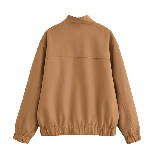 Women's Casual Loose Design Long Sleeve Jacket