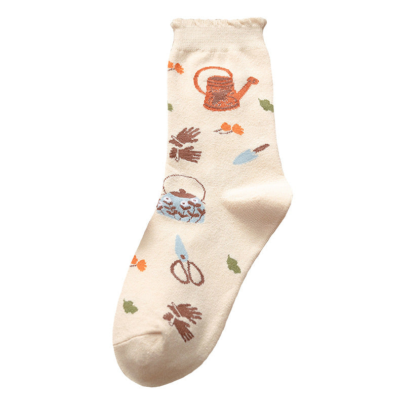 Women's Fashion Bubble Mouth Minimalist Socks