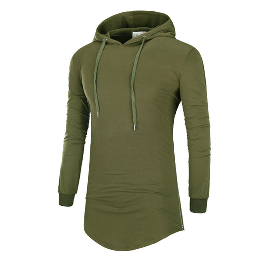 Høj Kvalitet Midtlang Hætte Trøje Camouflage T-shirt Sport