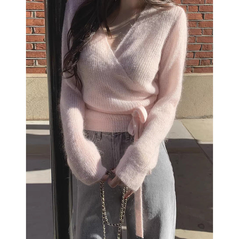 Women's French Style Temperament Long-sleeved Sweater