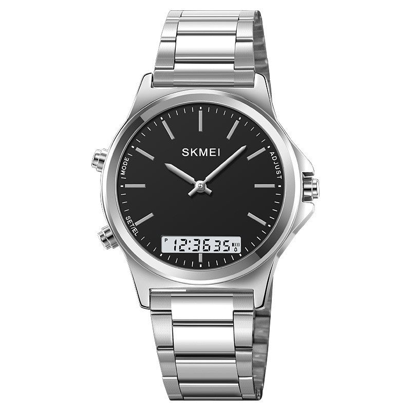 Business-style Multi-function Steel-band Watch For Men