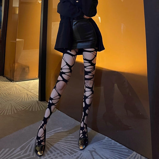 Tight Socks Sexy Asian Culture Sexy Lingerie Big Hole Silk Socks