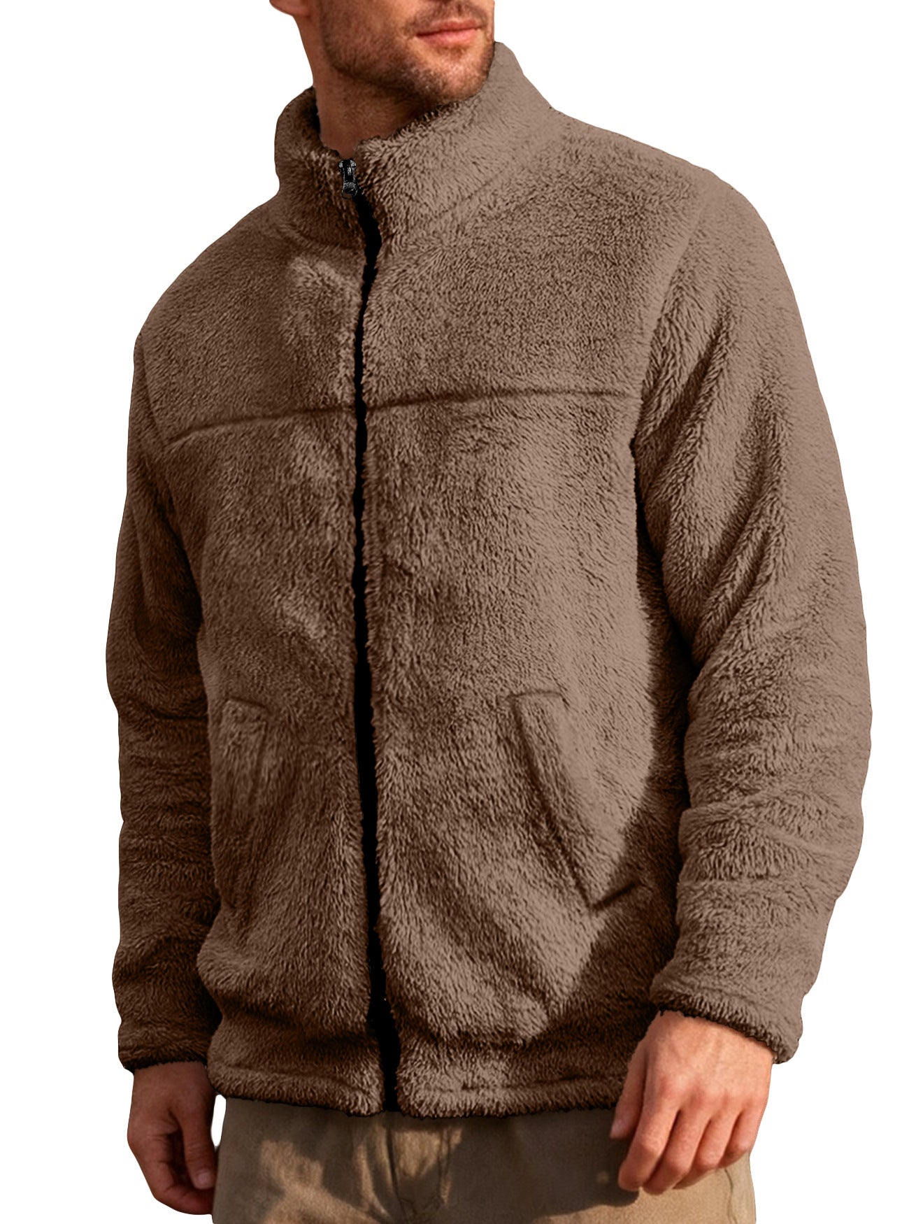 Leisure Sports Loose Zip Bejirog Stand-up Collar Jacket