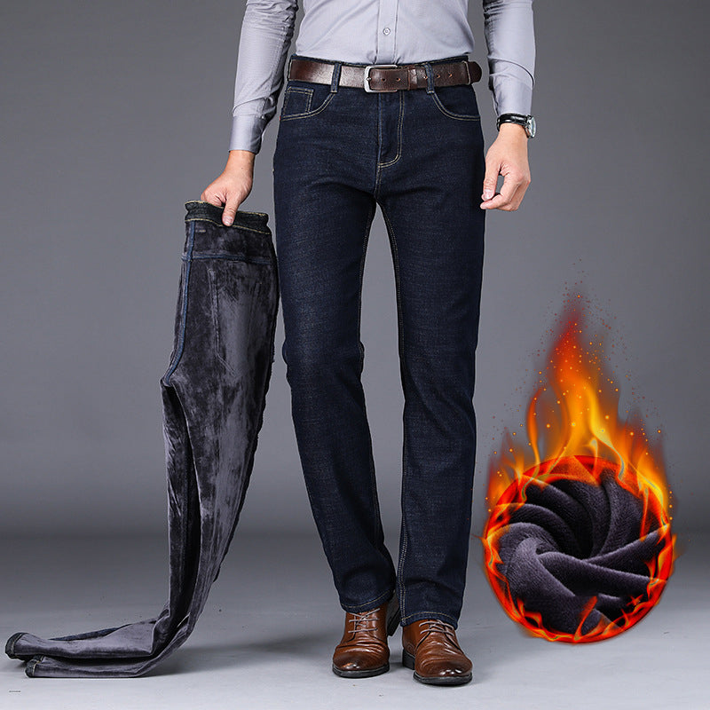 Men's Straight Plus Size Business Casual Long Pants