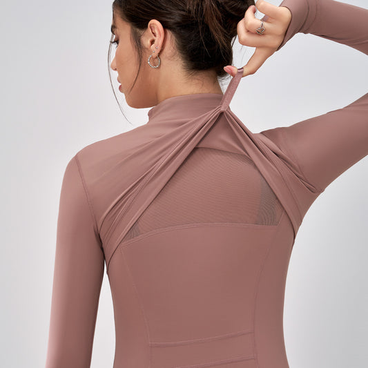 Women's Fashion Personality Fitness Yoga Wear Coat