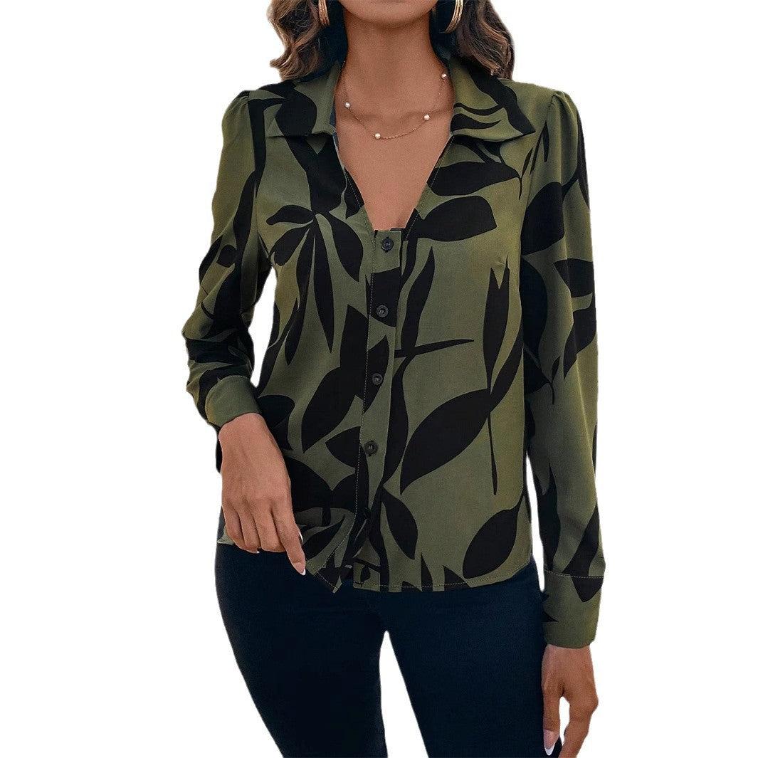 Womens Stylish Printed Blouse Top