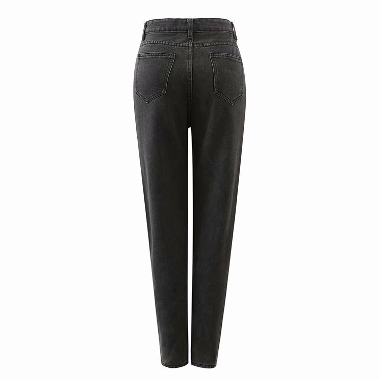 Fashion Women's Washed High Waist Loose Jeans