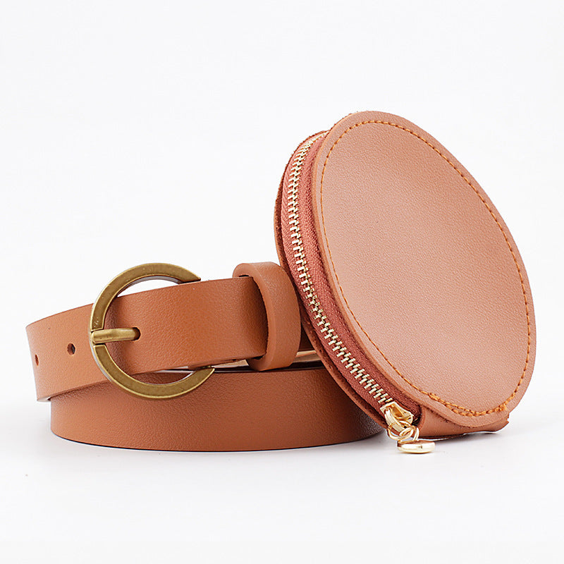 Belt all-match coin purse ladies belt