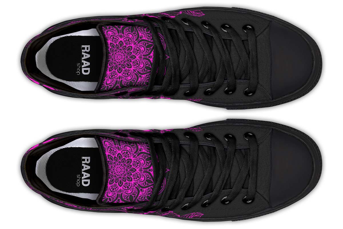 Men's And Women's Fashion Color Printing High-top Canvas Shoes