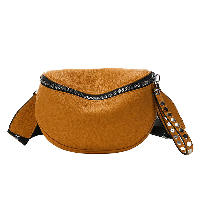 Women's Fashion Simple Solid Color Single Shoulder Crossbody Bag