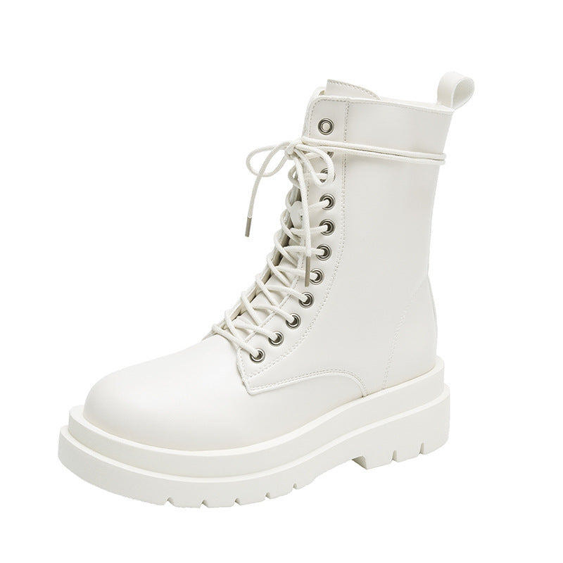 Fashion Casual Platform Thick Heel Ankle Boots