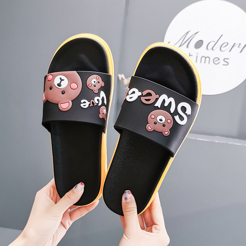 Household indoor silent non-slip deodorant slippers