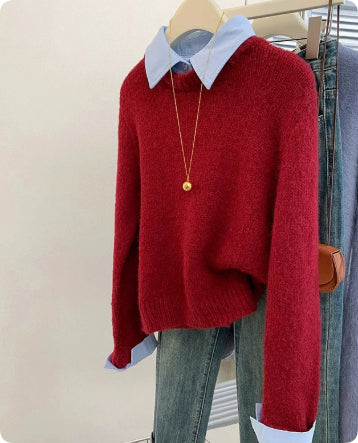 Women's Fashionable Loose Soft Glutinous Sweater