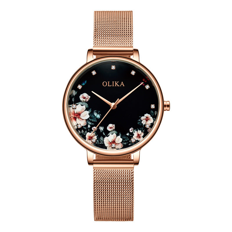 Origar stainless steel mesh strap watch