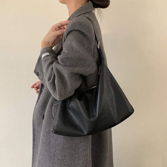 Genuine Leather Shoulder Tote Bag