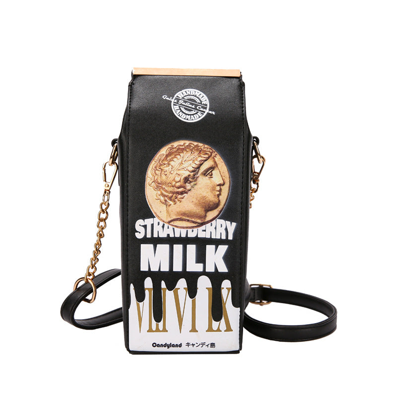 Funny personality milk box bag