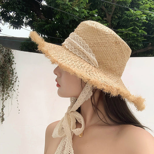 Sun Protection Seaside Beach Lace Sun Hat