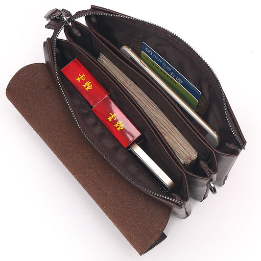 Paul genuine leather man bag business hand bag men purse manufacturer direct selling spot wholesale