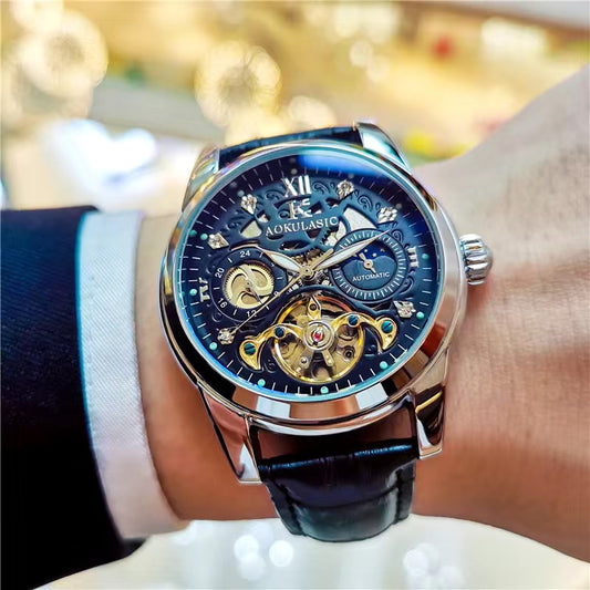 Automatic Mechanical Watch Vintage Men's Waterproof Luminous