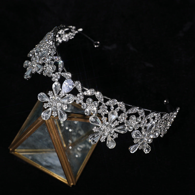 Zircon Crown Hair Accessories Bridal Wedding Makeup