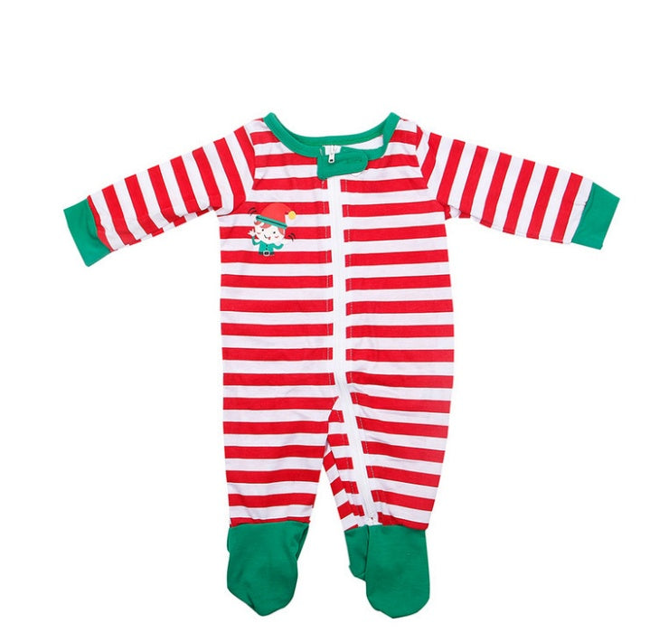 Christmas parent-child suit STOP Elfing AROUND printed home service