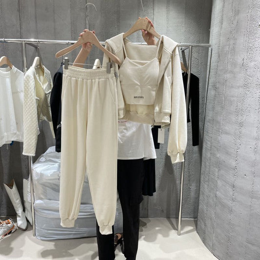 Western-style Coat Vest And Ankle-banded Pants