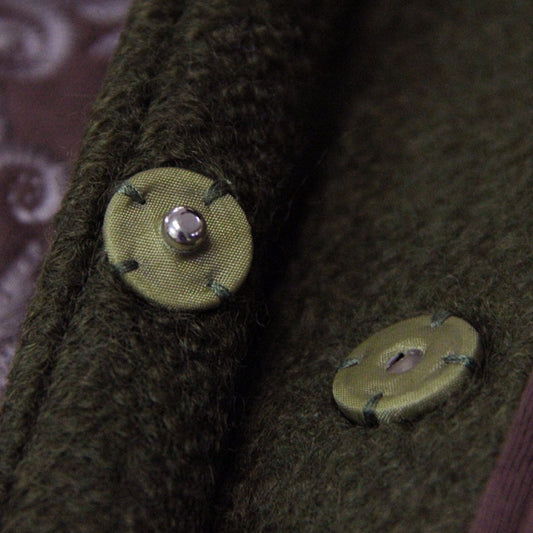 Women's Hooded Embroidery Loose Woolen Cloak Coat